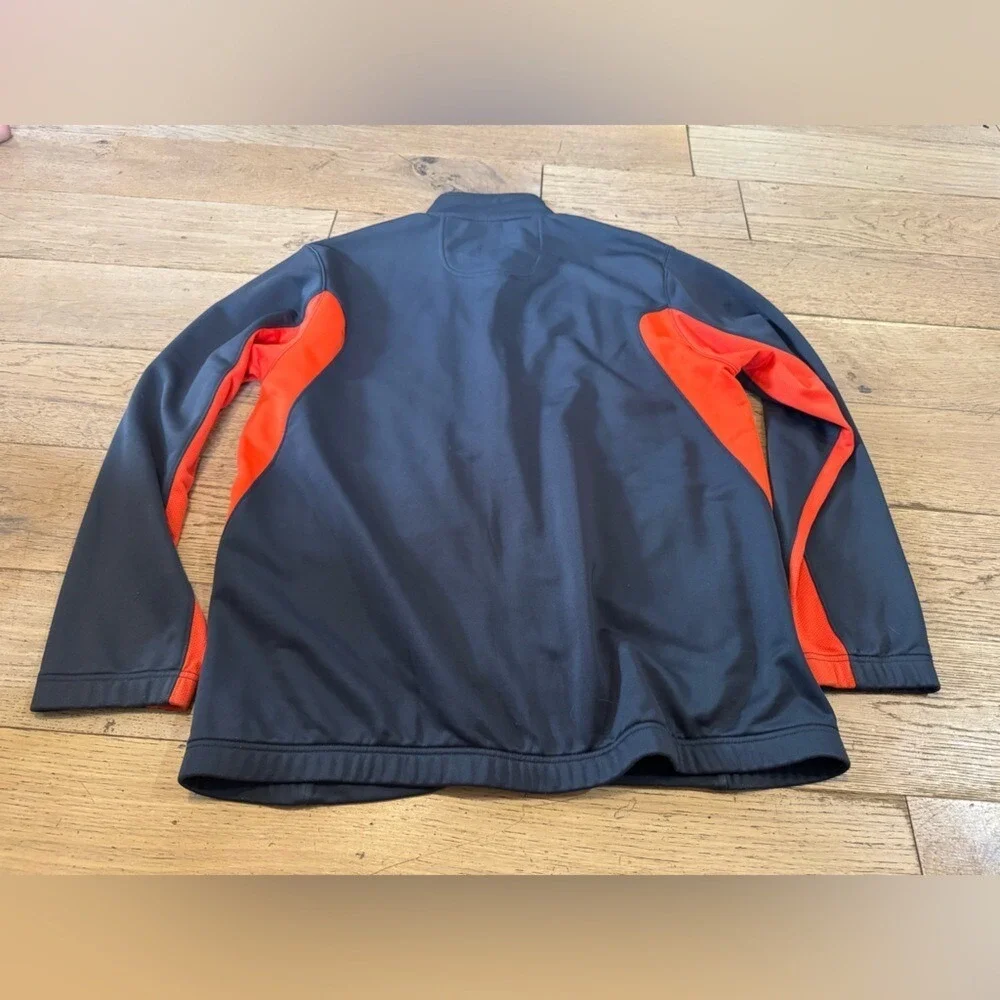 Nike Boise State Broncos Dri-FIT Full Zip Track Jacket‎ Grey Orange Large (1076)